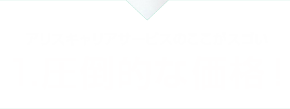 Googleストリートビュー(旧インドアビュー・お店フォト)のトップパフォーマー：アリスキャリアサービスのここがスゴい：1.圧倒的な価格！